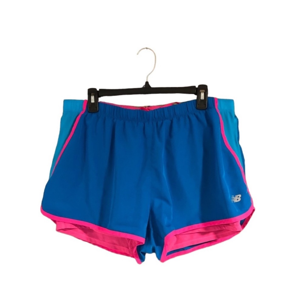 NWOT New Balance Women’s athletic shorts Pink & Blue size XL